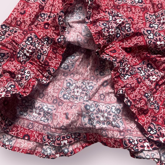 Set Of Two Toddler Girl Old Navy Fourth Of July Patriotic Plaid Paisley Dresses - Picture 4 of 12